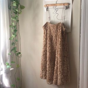 Fun / flowy tan tank dress